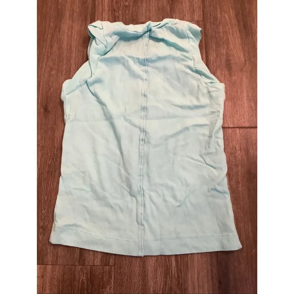 Chaser Girls' 3 Turquoise Every Scoop Ice Cream Graphic Cotton Tank Top C12-10